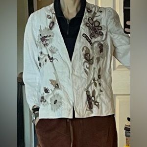 Dries Van Noten Embroidered and Jeweled Blazer - Size 42